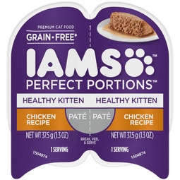 IAMS™ PERFECT PORTIONS™ HEALTHY KITTEN PATÉ - CHICKEN RECIPE image