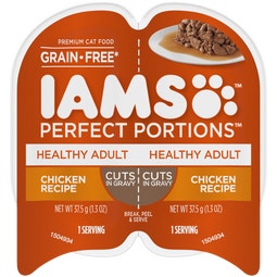 IAMS™ PERFECT PORTIONS™ HEALTHY ADULT CUTS IN GRAVY - CHICKEN RECIPE image