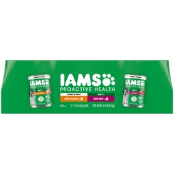 IAMS™ ADULT CHICKEN AND BEEF CHUNKS IN GRAVY VARIETY PACK image