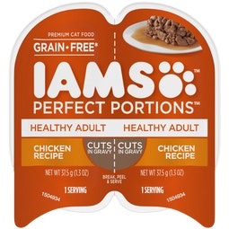 IAMS™ PERFECT PORTIONS™ HEALTHY ADULT CUTS IN GRAVY - CHICKEN RECIPE image