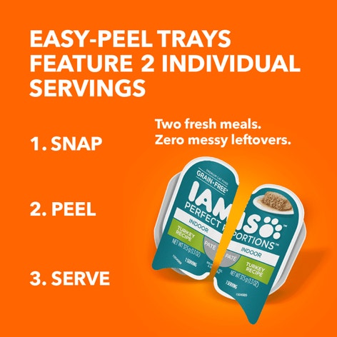 IAMS™ PERFECT PORTIONS™ INDOOR PATÉ - TURKEY RECIPE image 1