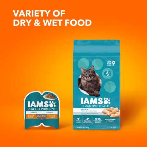 IAMS™ PROACTIVE HEALTH™ ADULT INDOOR WEIGHT & HAIRBALL CARE WITH CHICKEN & TURKEY image 1