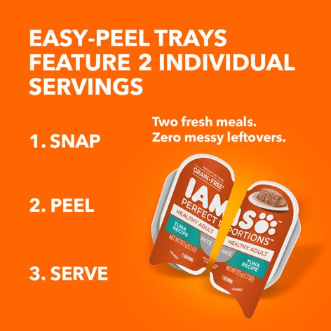 IAMS™ PERFECT PORTIONS™ HEALTHY ADULT PATÉ - TUNA RECIPE image 1