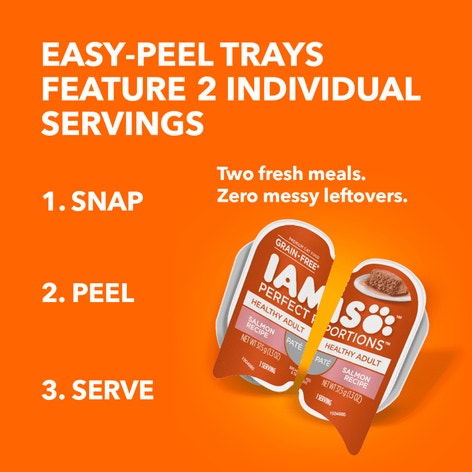 IAMS™ PERFECT PORTIONS™ HEALTHY ADULT PATÉ - SALMON RECIPE image 1