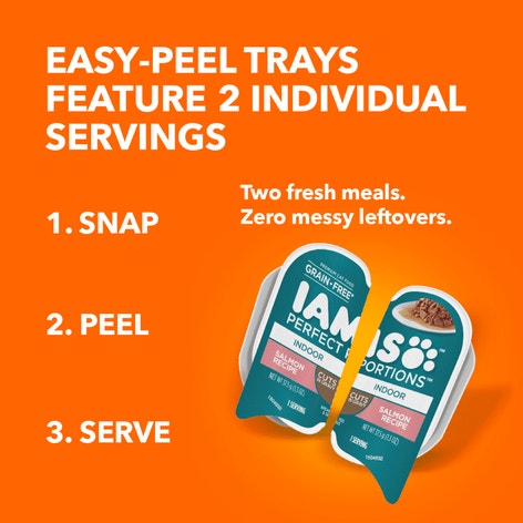 IAMS™ PERFECT PORTIONS™  INDOOR CUTS IN GRAVY - SALMON RECIPE image 1