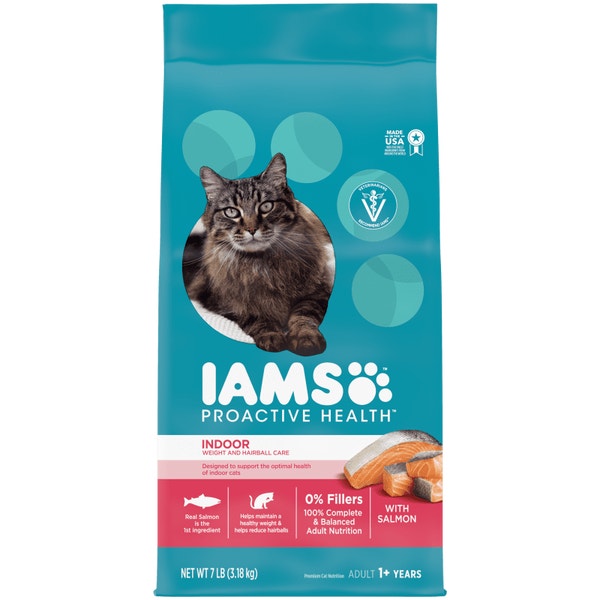 IAMS™ PROACTIVE HEALTH™ ADULT INDOOR WEIGHT & HAIRBALL CARE WITH SALMON image 1