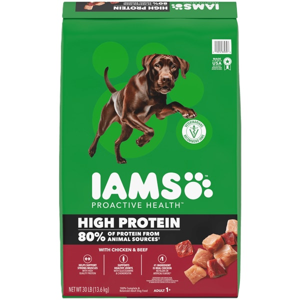 IAMS™ Proactive Health High Protein Chicken and Beef Dry Dog Food image 1