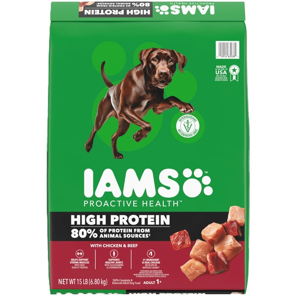 IAMS™ Proactive Health High Protein Chicken and Beef Dry Dog Food image 1