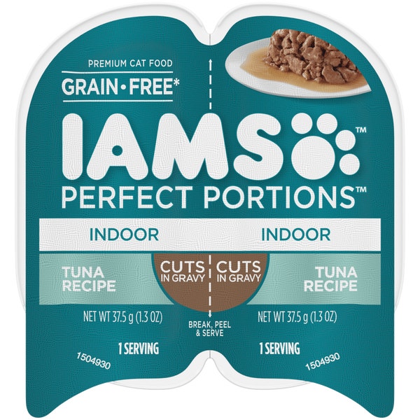 IAMS™ PERFECT PORTIONS™ INDOOR CUTS IN GRAVY - TUNA RECIPE image 1