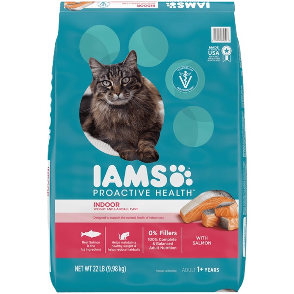 IAMS™ PROACTIVE HEALTH™ ADULT INDOOR WEIGHT & HAIRBALL CARE WITH SALMON image 1