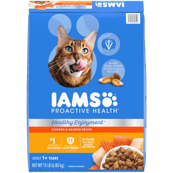 IAMS™ HEALTHY ENJOYMENT™ DRY CAT CHICKEN & SALMON image 1