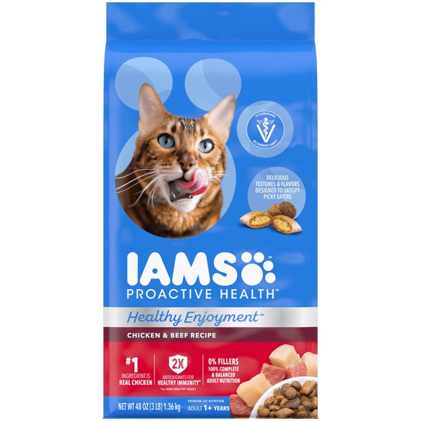 IAMS™ HEALTHY ENJOYMENT™ DRY CAT CHICKEN & BEEF image 1