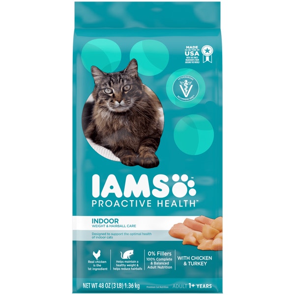IAMS™ PROACTIVE HEALTH™ ADULT INDOOR WEIGHT & HAIRBALL CARE WITH CHICKEN & TURKEY image 1