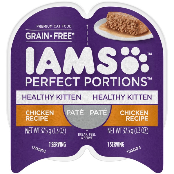 IAMS™ PERFECT PORTIONS™ HEALTHY KITTEN PATÉ - CHICKEN RECIPE image 1