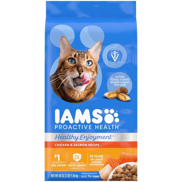 IAMS™ HEALTHY ENJOYMENT™ DRY CAT CHICKEN & SALMON image 1