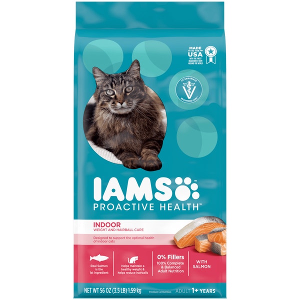 IAMS™ PROACTIVE HEALTH™ ADULT INDOOR WEIGHT & HAIRBALL CARE WITH SALMON image 1