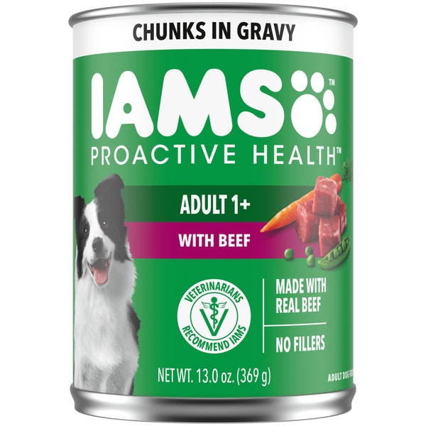 IAMS™ ADULT BEEF CHUNKS IN GRAVY image 1