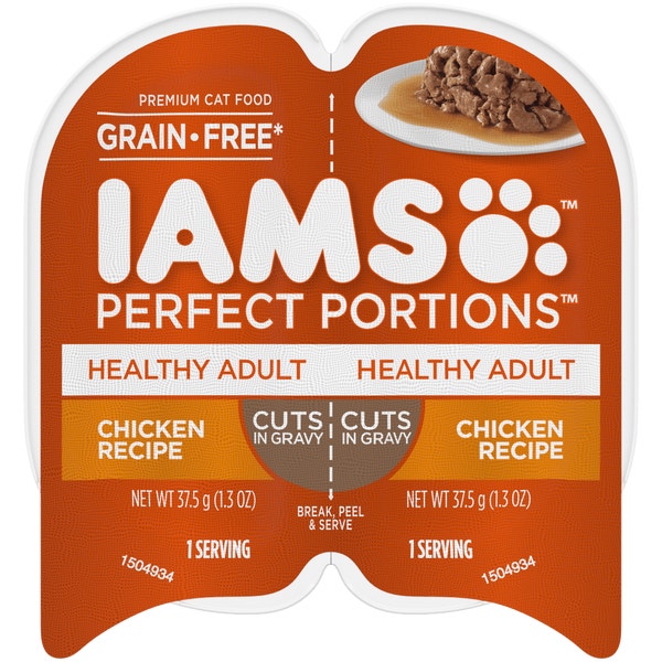 IAMS™ PERFECT PORTIONS™ HEALTHY ADULT CUTS IN GRAVY - CHICKEN RECIPE image 1