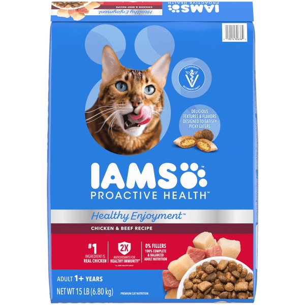 IAMS™ HEALTHY ENJOYMENT™ DRY CAT CHICKEN & BEEF image 1