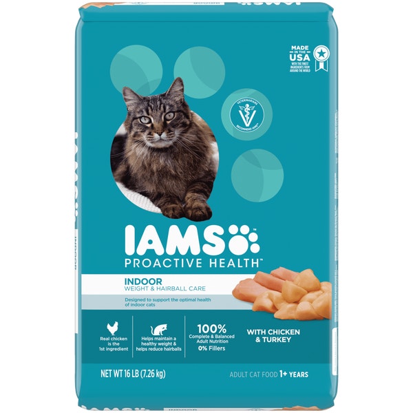 IAMS™ PROACTIVE HEALTH™ ADULT INDOOR WEIGHT & HAIRBALL CARE WITH CHICKEN & TURKEY image 1