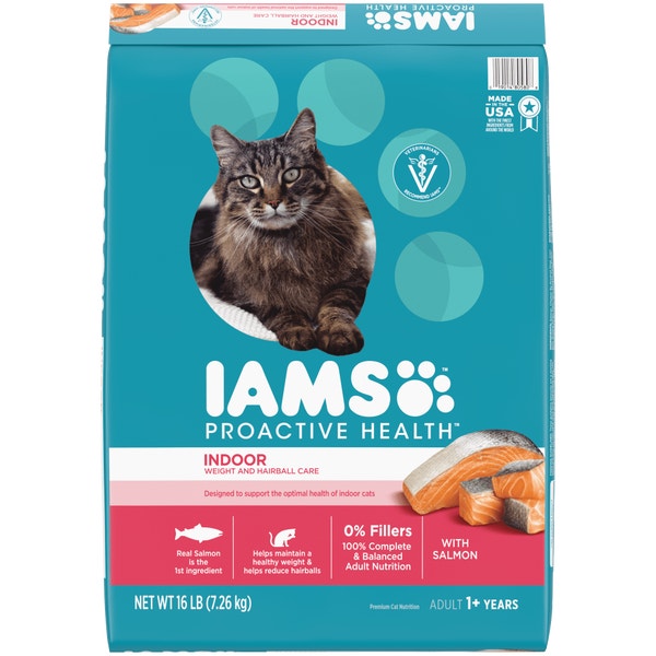 IAMS™ PROACTIVE HEALTH™ ADULT INDOOR WEIGHT & HAIRBALL CARE WITH SALMON image 1