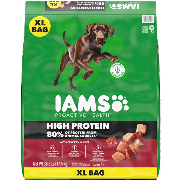 IAMS™ Proactive Health High Protein Chicken and Beef Dry Dog Food image 1