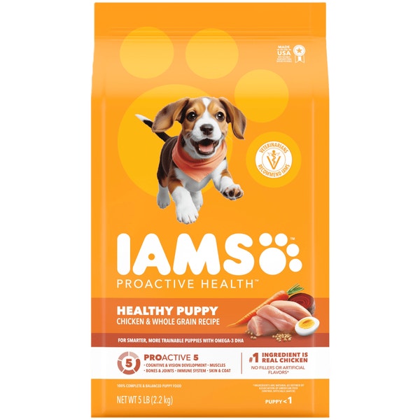 IAMS Proactive Health Dry Puppy Food Chicken, (4) 5 lb. Bags image 1