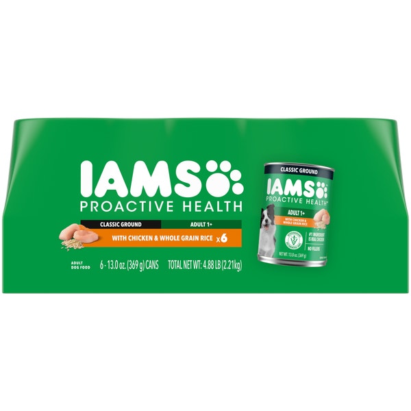 Proactive Health Chicken & Whole Grain Rice Classic Ground Wet Dog Food