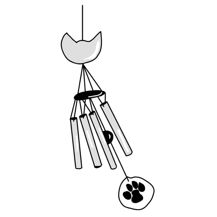 windchime cat