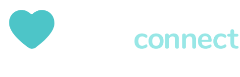 heart next to the word connect