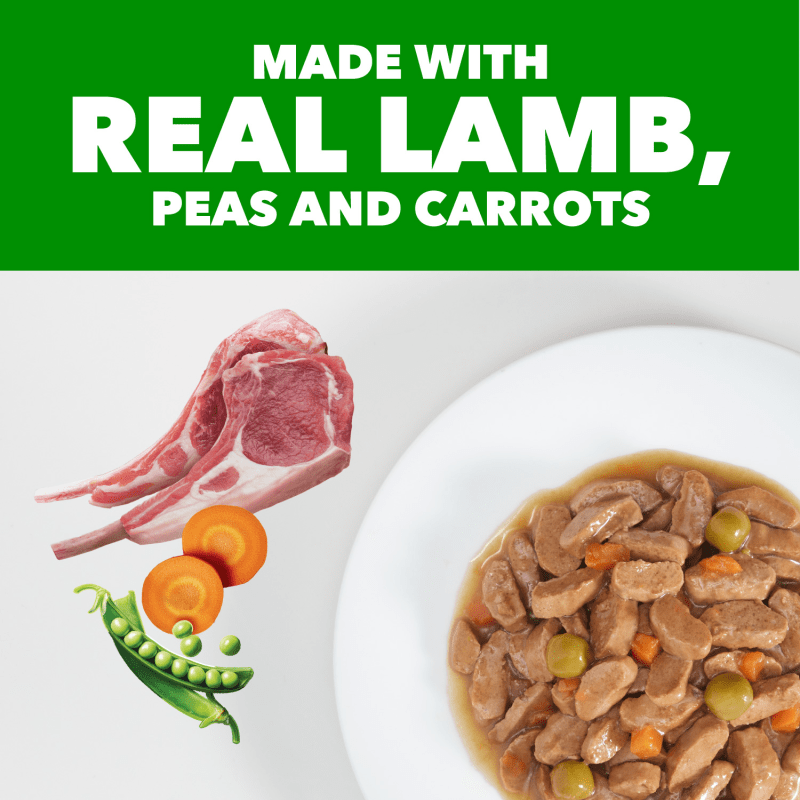 IAMS Proactive Health Adult Beef, Peas and Carrots Recipe Wet Dog Food ingredients image