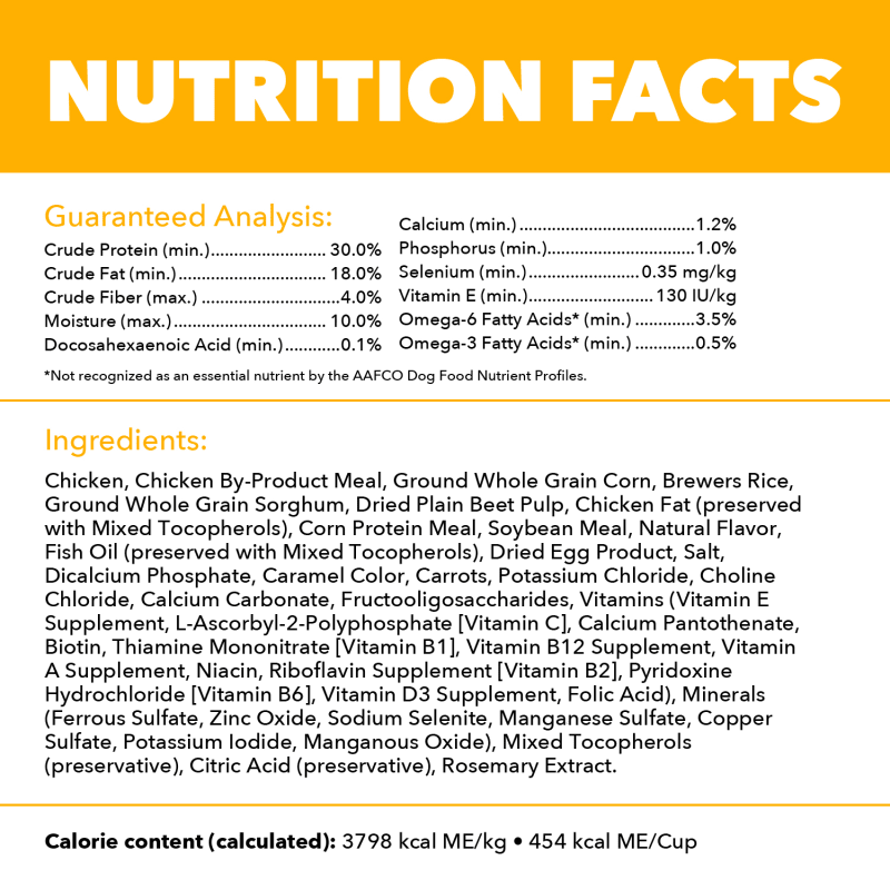 IAMS Proactive Health Healthy Puppy Chicken Recipe Small Breed Dry Puppy Food, (4) 5 Lb Bags guaranteed analysis image