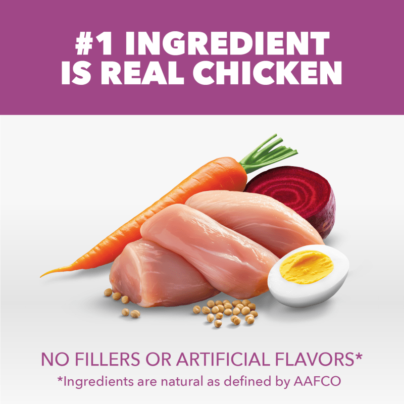 IAMS Proactive Health Healthy Aging Chicken & Whole Grain Recipe Dry Dog Food, (4) 5 Lb Bags ingredients image