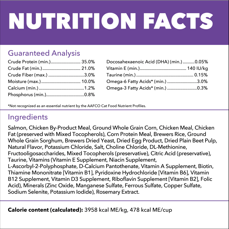 IAMS™ Proactive Health Salmon Dry Kitten Food Recipe ingredients image