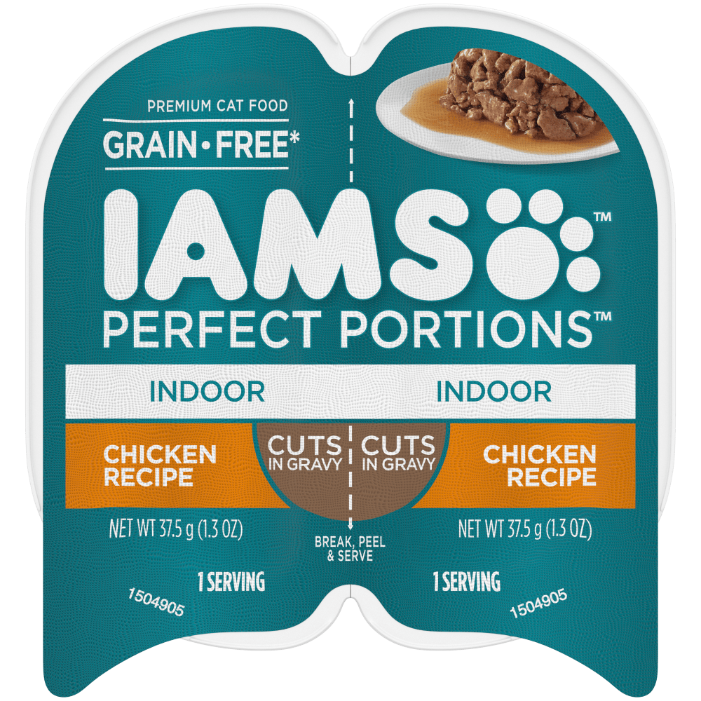 IAMS™ PERFECT PORTIONS™ INDOOR CUTS IN GRAVY - CHICKEN RECIPE