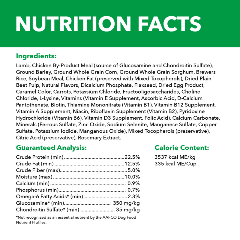 IAMS™ LARGE BREED LAMB & RICE ingredients image