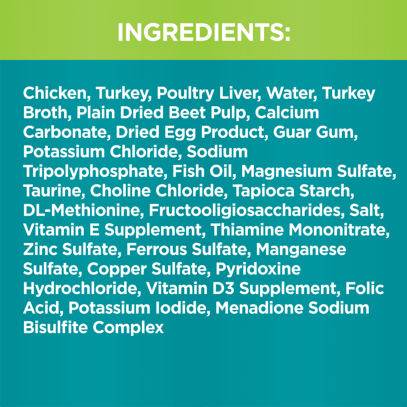 IAMS™ PERFECT PORTIONS™ INDOOR PATÉ - TURKEY RECIPE ingredients image
