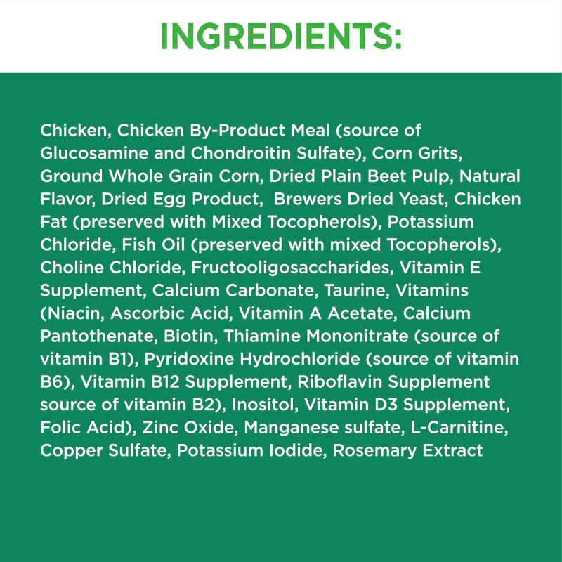 IAMS™ PROACTIVE HEALTH™ HEALTHY SENIOR ingredients image