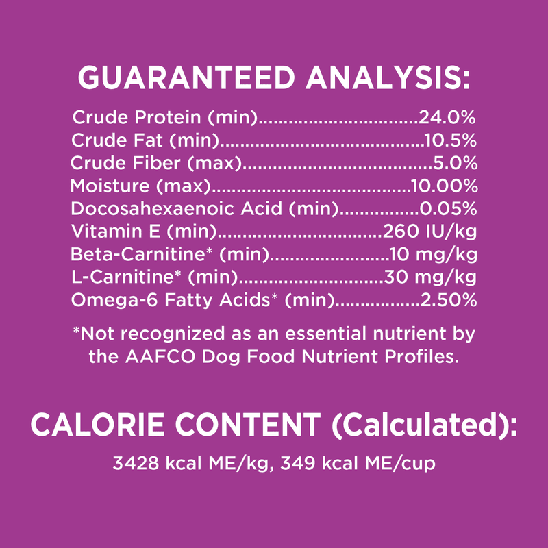 IAMS™ HEALTHY AGING guaranteed analysis image
