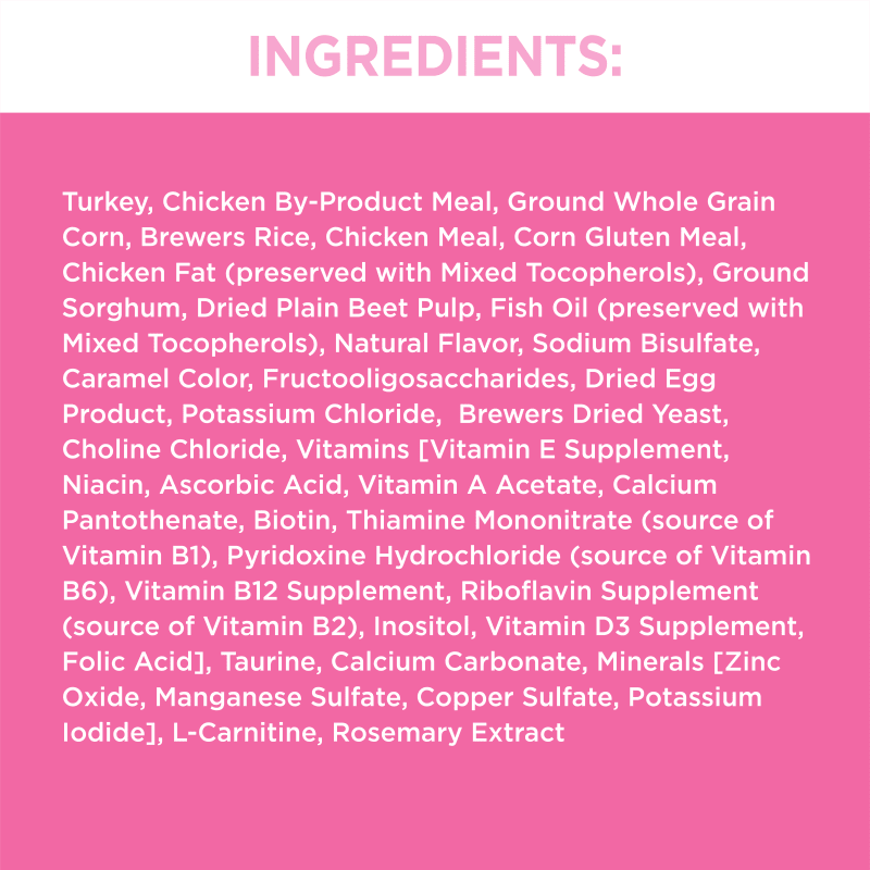 IAMS™ PROACTIVE HEALTH™ ADULT SENSITIVE DIGESTION & SKIN ingredients image