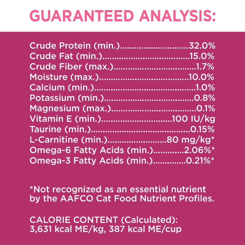 IAMS™ PROACTIVE HEALTH™ URINARY TRACT HEALTH WITH CHICKEN guaranteed analysis image