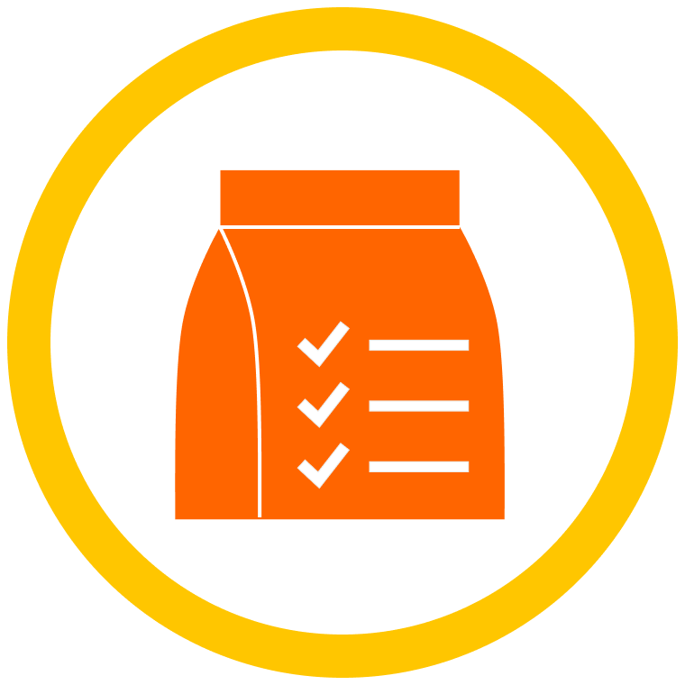 Dry cat food icon