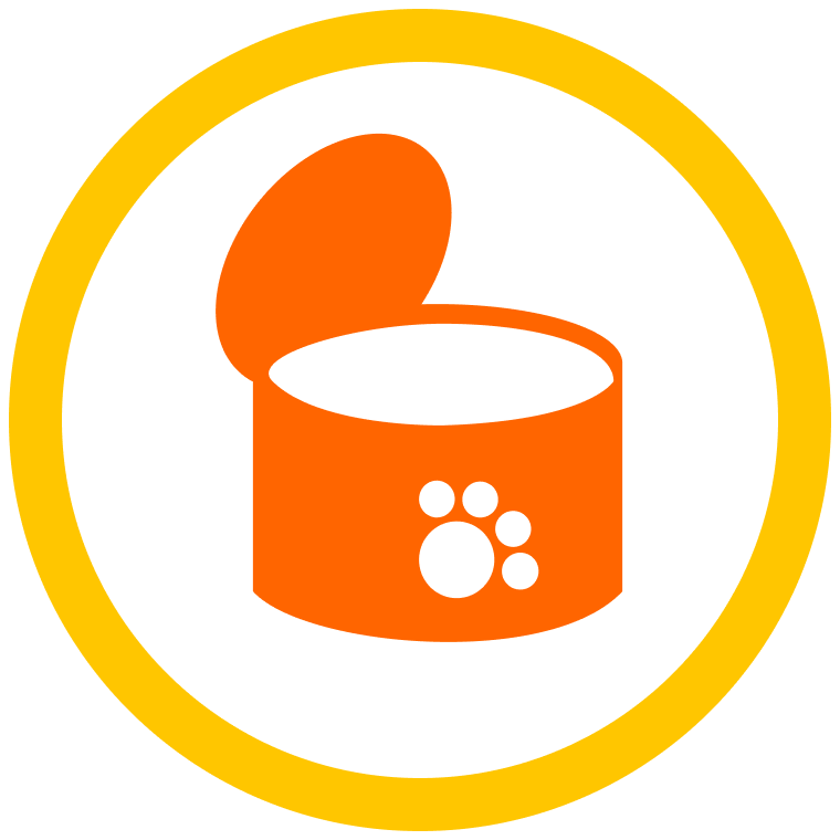 Wet cat food icon