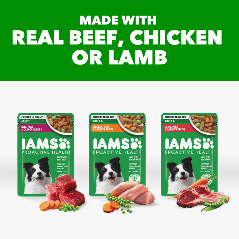 IAMS Proactive Health Adult Variety Pack Wet Dog Food ingredients image