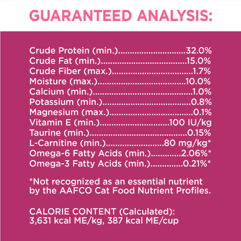 IAMS™ PROACTIVE HEALTH™ URINARY TRACT HEALTH WITH CHICKEN guaranteed analysis image
