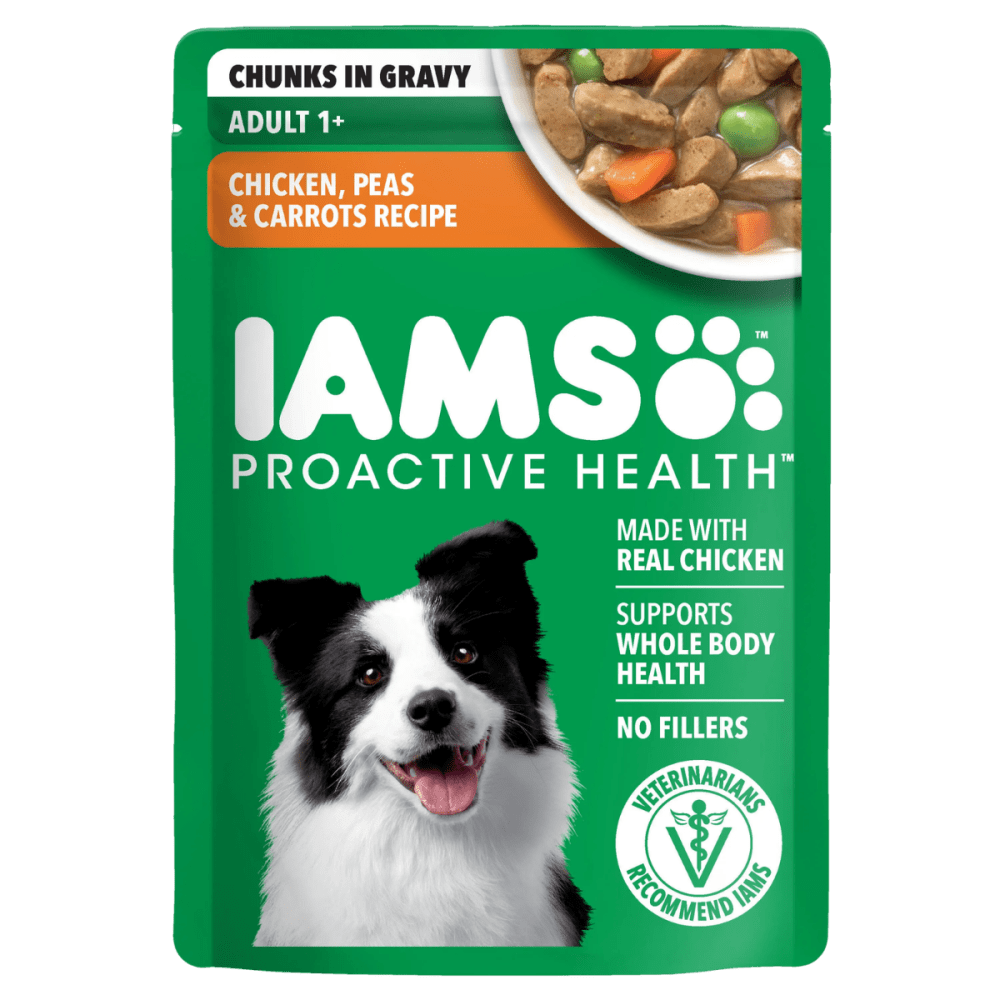 IAMS Proactive Health Adult Chicken, Peas and Carrots Recipe Wet