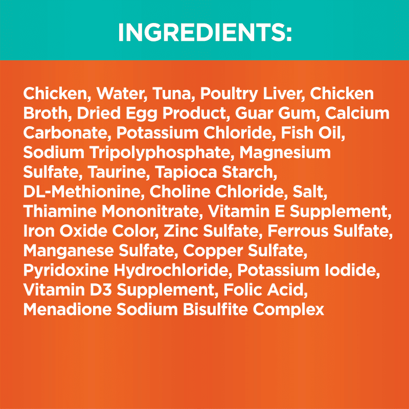 IAMS™ PERFECT PORTIONS™ HEALTHY ADULT PATÉ - TUNA RECIPE ingredients image