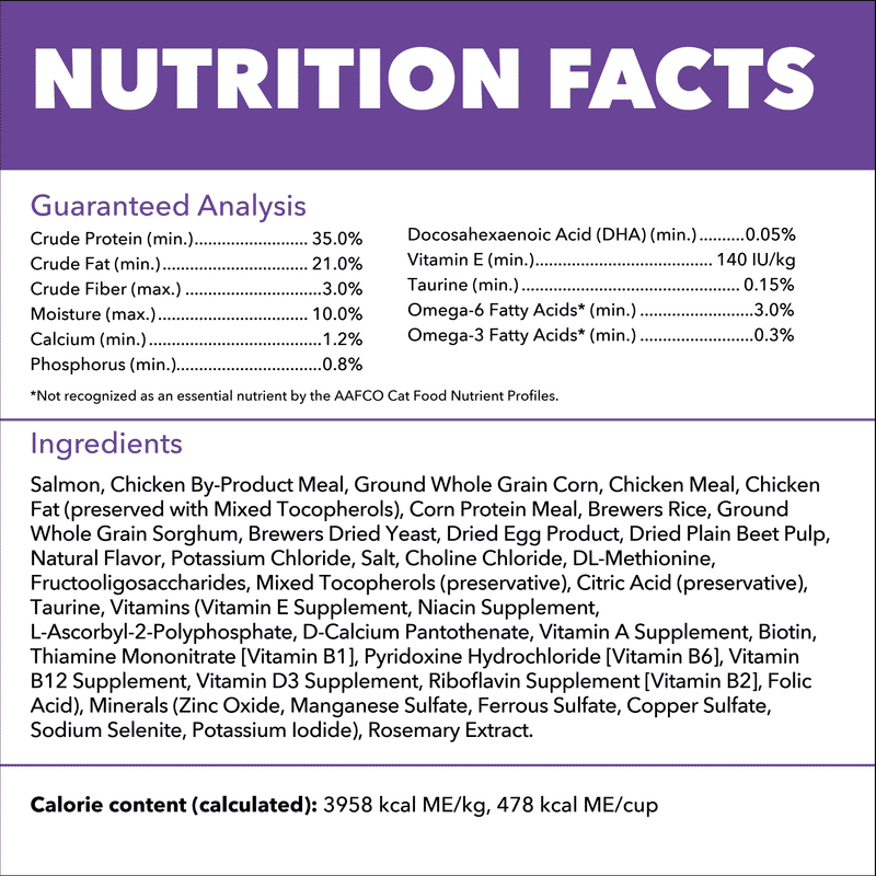 IAMS™ Proactive Health Salmon Dry Kitten Food Recipe ingredients image