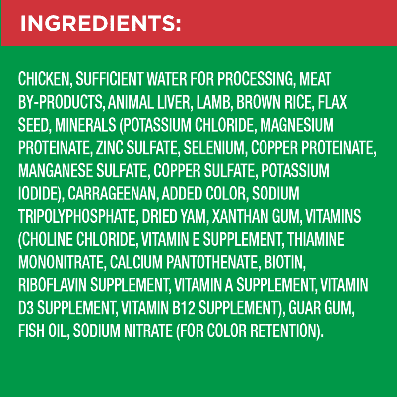 PROACTIVE HEALTH™ WITH LAMB AND RICE CLASSIC GROUND ingredients image