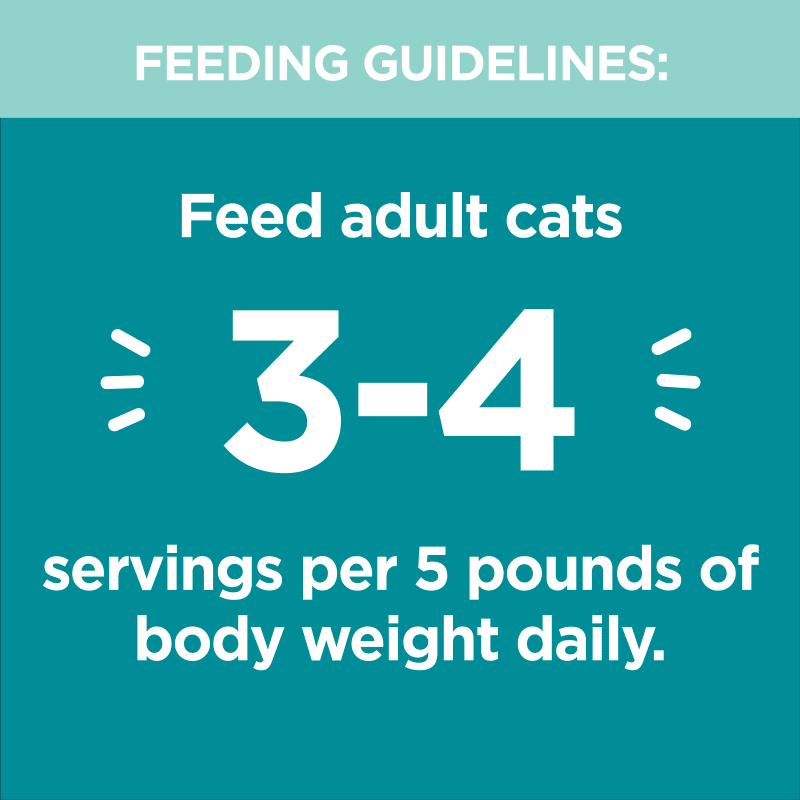 IAMS™ PERFECT PORTIONS™ INDOOR CUTS IN GRAVY - TUNA RECIPE feeding guidelines image